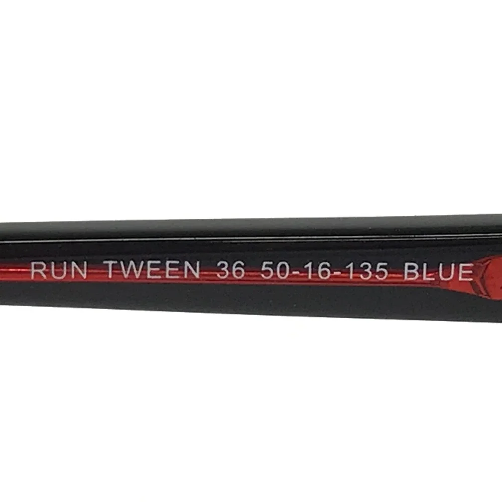 Runway Tween Eyeglasses Frames RUN TWEEN 36 BLUE Red Rectangular 50-16-135